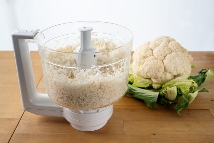 blended cauliflower for couscous